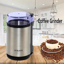 Stainless steel wire drawing detachable water washing grinder household electric grinder coffee grinder