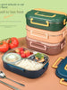 Eco-friendly 304 stainless steel Lunch Bento Box1400ml 4 Compartments Lunch Box Kids School