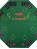 Deluxe Foldable Poker Play Mat Game Tabletop Mat with Carrying Bag Rubber Casino table Mat