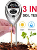 Accept custom Silver 3 In 1 gardening plant flowerpot tester soil moisture meter/PH Meter/illuminance meter