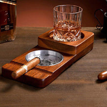 Wood cigar ashtray Whiskey cigar ashtray Car portable creative ashtray