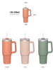 40oz Thermos mug with handle Tumbler Travel Mug with handle powder coated stainless steel with straw MOQ 56pcs