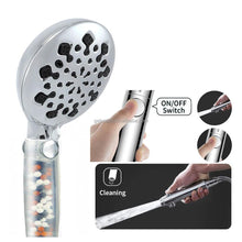 chrome plated Filter Shower Head 9 Function Water Saving Mineral Shower Head