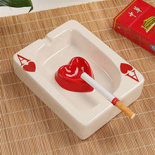 Wholesale cheap price ashtray creative ashtray poker ceramic ashtray for sale