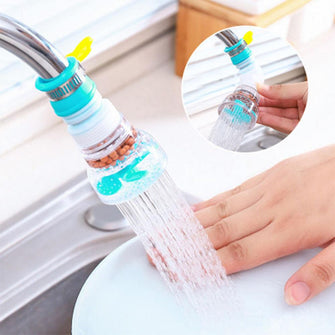 360Degree Rotatable Spray Head Tap Durable Faucet Filter Nozzle Adjustable Kitchen Tap Splashproof Extender Kitchen Accessories