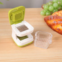 Garlic Clove Cube Press Tool with Stainless Steel Blades Chop and Slice Crush or Dice Garlic and Herbs