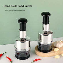 Kitchen Accessories Stainless Steel Manual Handheld Food Chopper Vegetable Onion Press Chopper