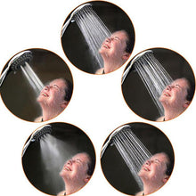 Chrome Plated Portable Bathroom 5 Function Spray Massage Water Saving Hand Shower Round Head