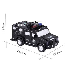 Popular Cool Truck Police Car Sound Light Piggy Bank Electronic Automate Cash Roll ATM Money Bank