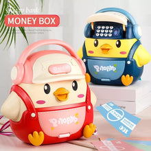 Cute Cartoon Duck Pig Electronic Piggy Bank Backpack Kids Gifts Banknotes Coin Deposit Money Box Atm Piggy Bank For Children