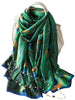 Custom Made Scarf Travel Pillow Chinese Long Silk Scarf Silk Digital Print Scarf