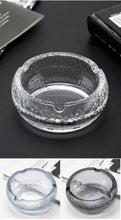 Glass Ashtrays for Indoor Outdoor Decorative Round Crystal Ash Tray