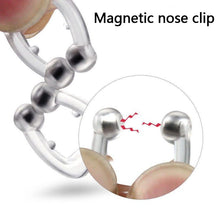 2/4pc Magnetic Anti Snoring Device Silicone Anti Snoring Stopper Nose Clip Tray Sleepaid Apnea Night Guard Device with Case