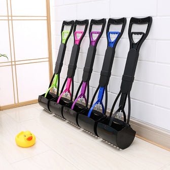 Pet pooper scooper long handle dog poop scooper jaw poop spoon shovel pick up waste pets chipper outdoor cleaning tools