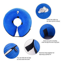 Inflatable dog and cat collar, pet medical protection, veterinary approved cone, wound healing and health