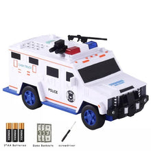 Popular Cool Truck Police Car Sound Light Piggy Bank Electronic Automate Cash Roll ATM Money Bank