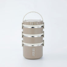 Hot Sale Round Food Container Lunch Box 304 Stainless Steel with PP Material Handle Back to School for Kids Adults