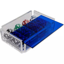 Transparent Acrylic Chip Box Casino 100 Yards Acrylic Chip Plate Texas Poker Acrylic Storage Box