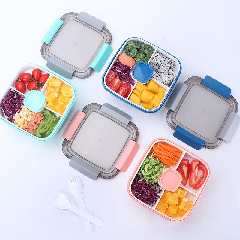 Special lunch box for microwave heating, plastic lunch box with spoon ...