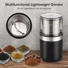 Home Portable Multifunctional Lightweight Stainless Steel Coffee Grinder Electric Coffee Bean Grinder