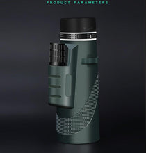 40*60 monoculars high power HD dark green concert handheld aiming telescope