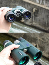 Factory wholesale 12 x 42 binoculars green high power HD low light night vision wide Angle large field vision glasses