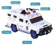 Popular Cool Truck Police Car Sound Light Piggy Bank Electronic Automate Cash Roll ATM Money Bank