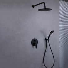 Stainless steel black shower set wall mounted high pressure bath & shower faucets