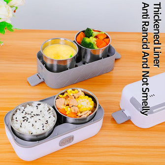 2023 high-quality single-layer portable adult gift set electric heater food container nurse lunch box