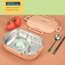 Eco-friendly 304 stainless steel Lunch Bento Box1400ml 4 Compartments Lunch Box Kids School