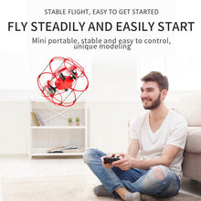 Crash resistant and fall proof mini remote control UAV toy stunt land air dual-use four axis aircraft height fixed children's toy