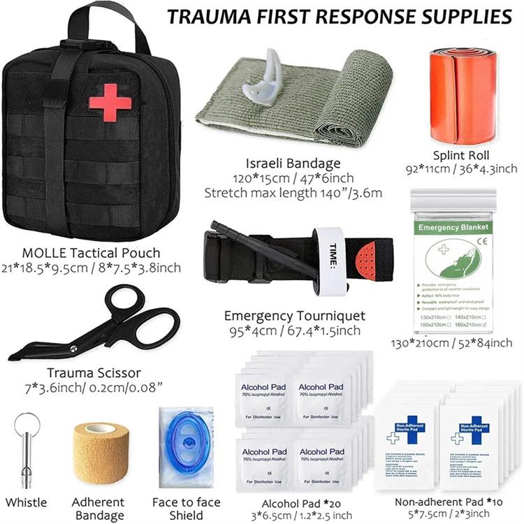 Custom Emergency Tactical SOS tactical portable first aid kit bag surv ...