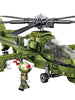 DIY Assembly Helicopter Building Toy Kids Intelligent Model Fighting Aircraft Construction Set 538pcs Military Blocks