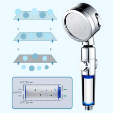 3 Mode Adjustable Shower Head with Filter and Stop Button Water Flow Adjustable High Pressure Rainfall Shower Set for Bathroom