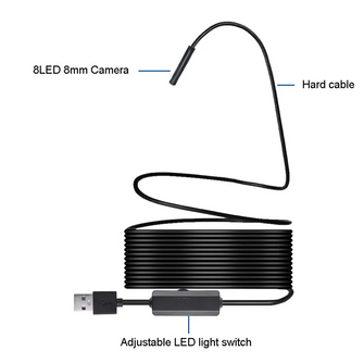 WiFi Endoscope Camera For Android Phone IP67 Waterproof Borescope Soft Cable Inspection Camera System Mobile Phone