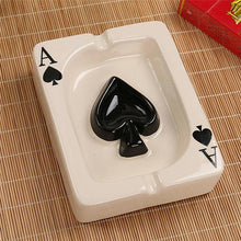 Wholesale cheap price ashtray creative ashtray poker ceramic ashtray for sale