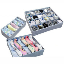 AA Foldable Underwear Drawer Organizers Dividers Closet Dresser Clothes Storage Organizer Box For Bras Scarves Ties Socks Boxes