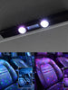 Car Atmosphere Lights 5 Modes Ambient Lamp with Remote Multi-color Portable Decorative Light for Auto Home USB Rechargeable