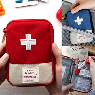 Cute Mini Portable Medicine Bag First Aid Kit Medical Emergency Kits Organizer Outdoor Household Medicine Pill Storage Bag